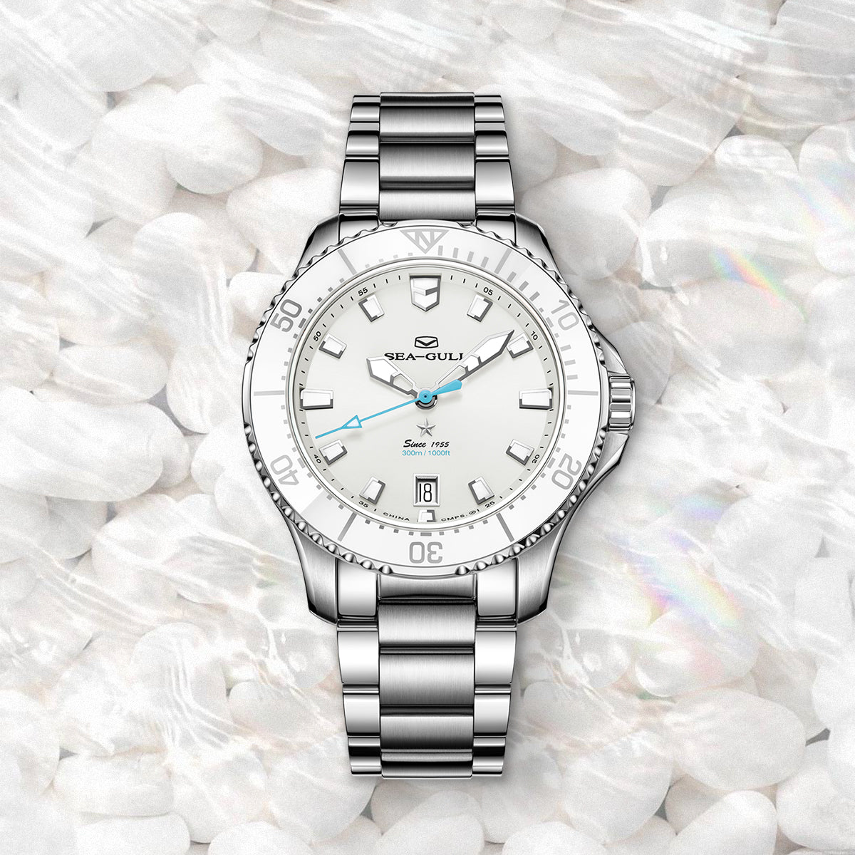 Ocean Series | Mother-of-Pearl Dial | Luminous | 300m Waterproof | 40mm
