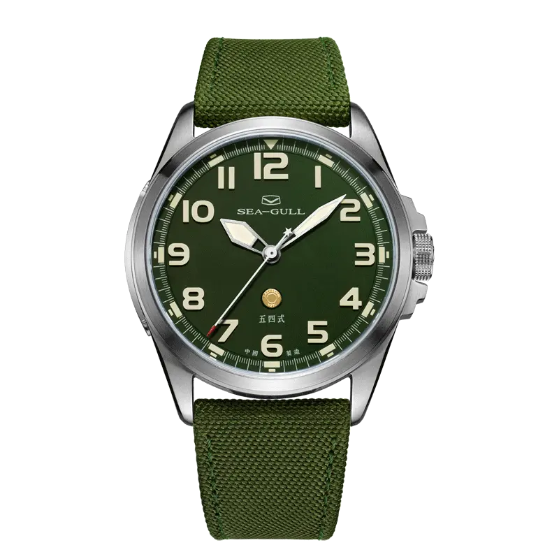 Vintage | Military Watch | Luminous | 100m Waterproof | Pilot | 43mm Sea-Gull