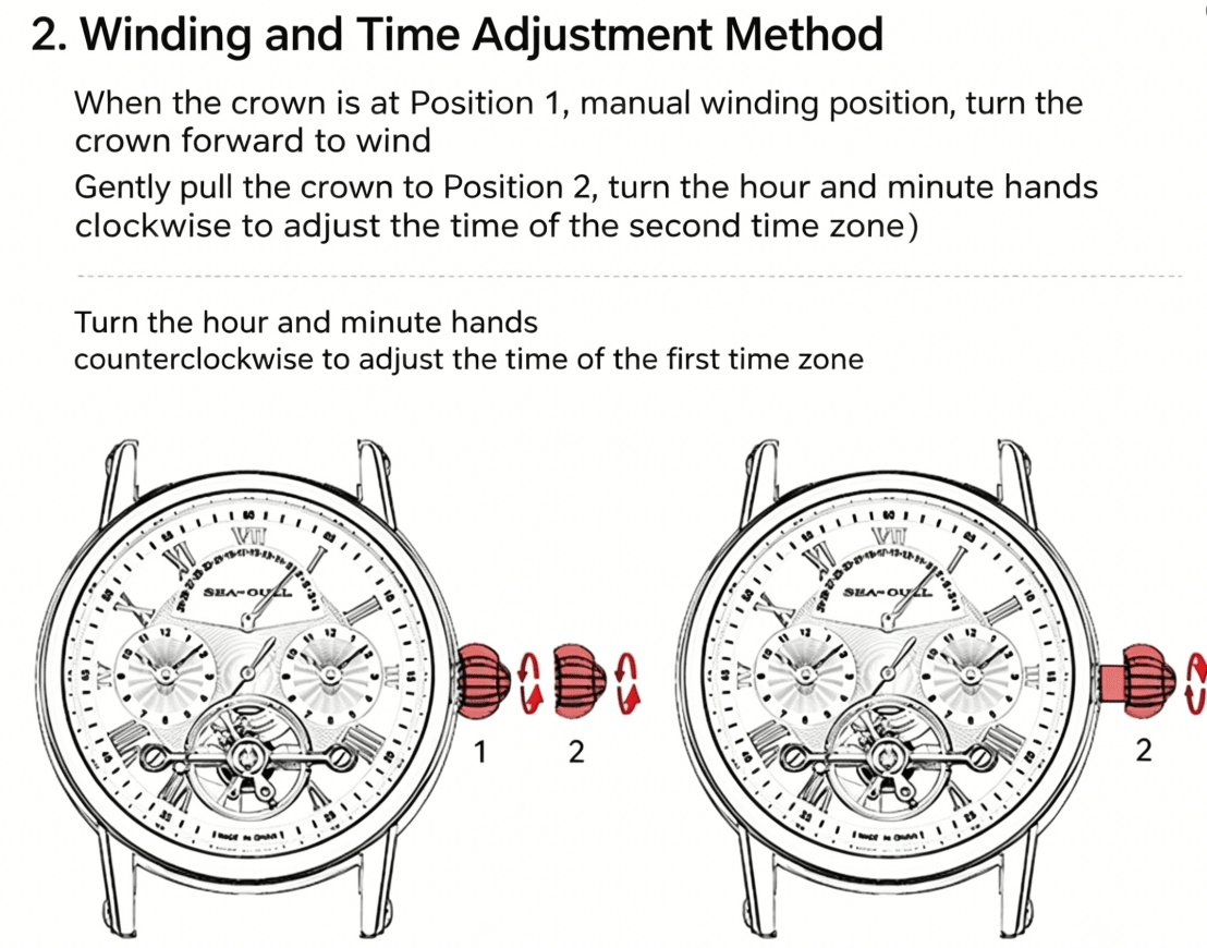 Open-Worked | Dual Time zone | Balance Wheel | 42mm - Sea-Gull Watch Official Store