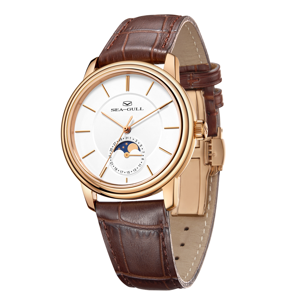 Moon Phase | Sub-dial | Business | Ultra-thin | 38mm Sea-Gull