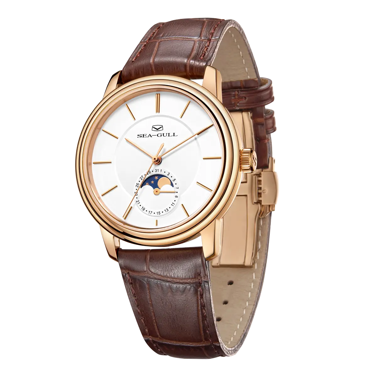 Moon Phase | Sub-dial | Business | Ultra-thin | 38mm Sea-Gull