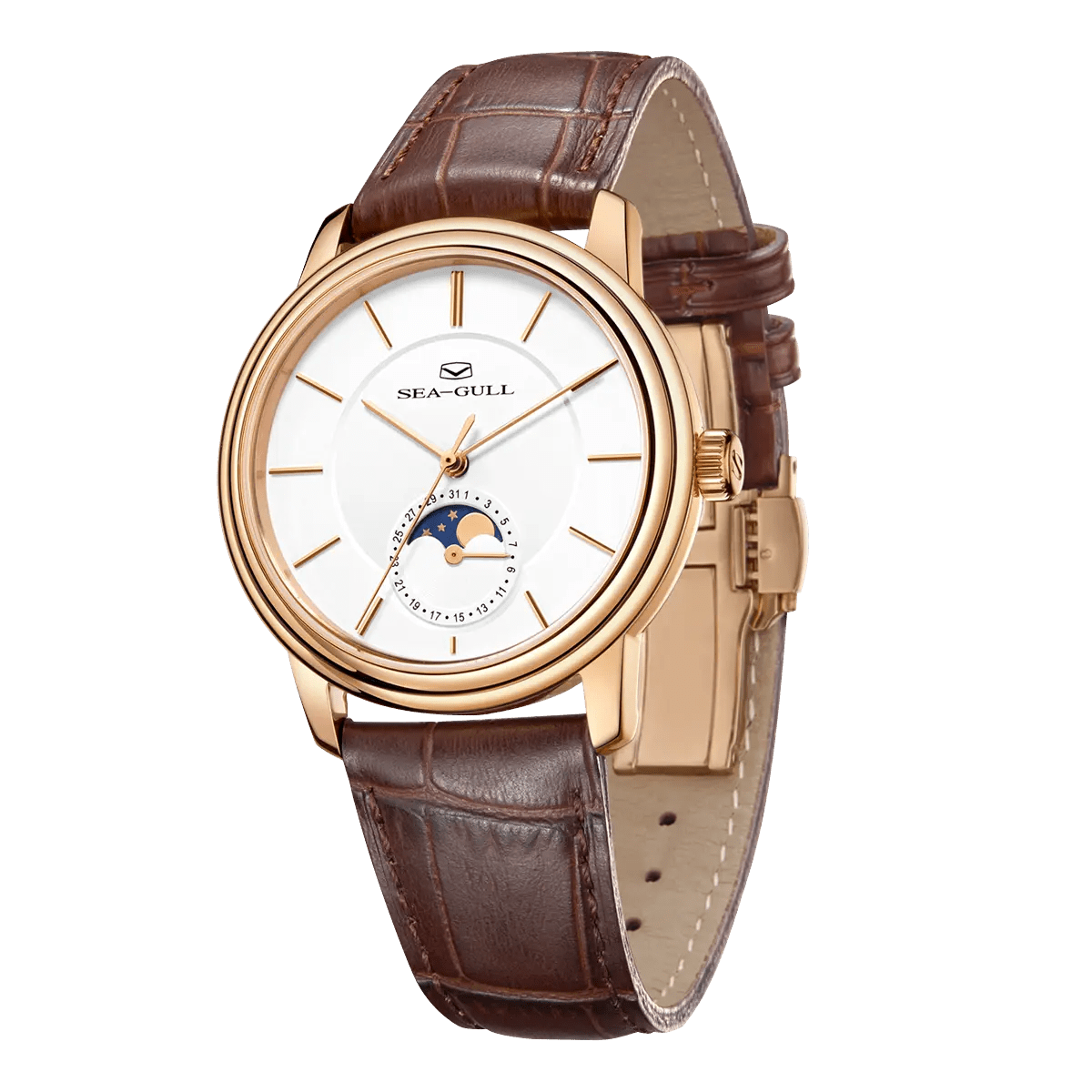 Moon Phase | Sub-dial | Business | Ultra-thin | 38mm - Sea-Gull Watch Official Store
