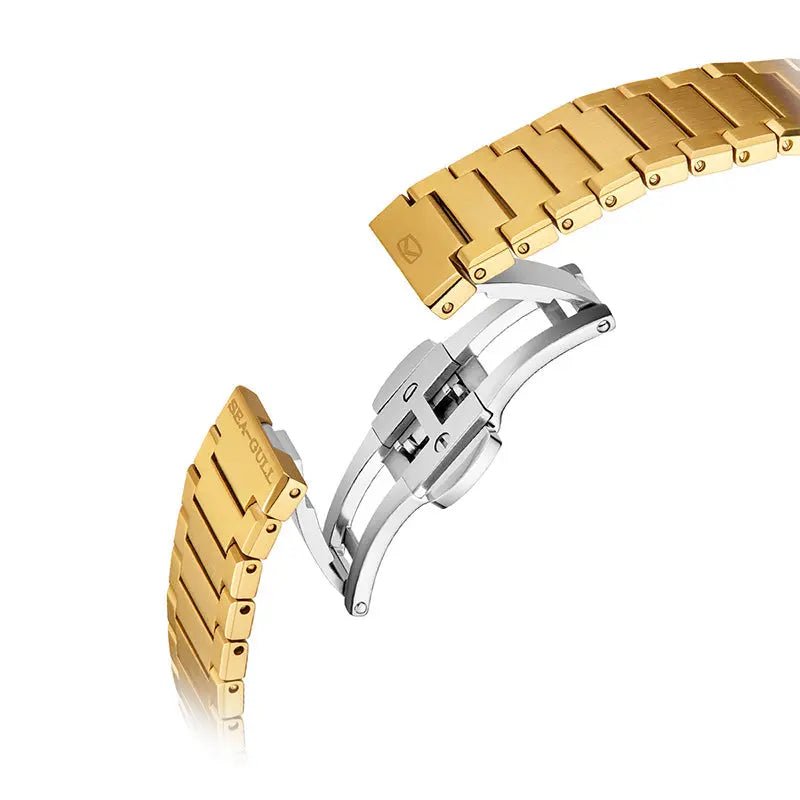 Reissue | Fluted Bezel | Day-Date Display | Ancient Cloud Motif Dial | 38mm - Sea-Gull Watch Official Store