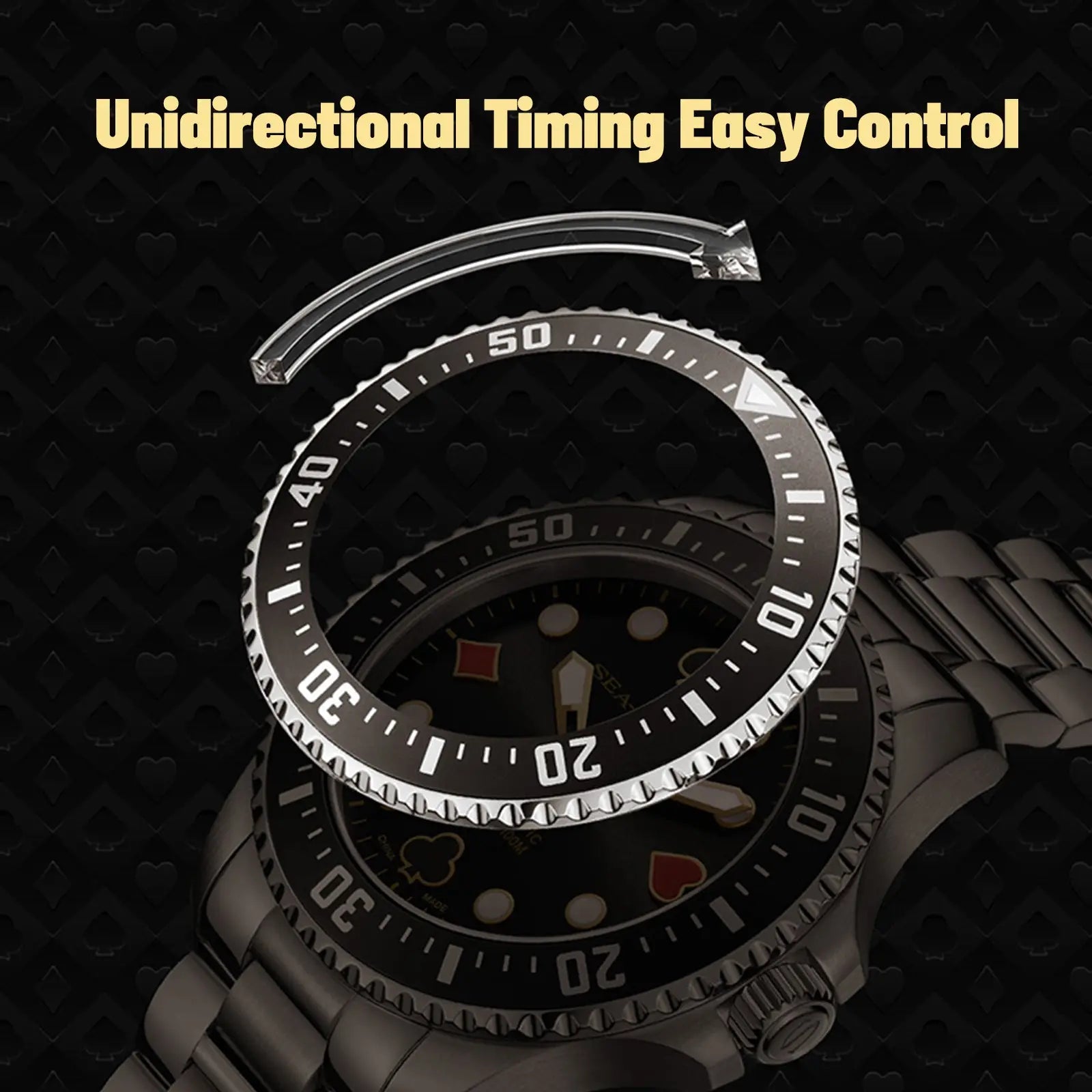 Ocean Series | Diving | Poker Master | 100M Waterproof | Luminous | 44.5mm Sea-Gull