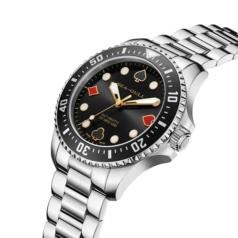 Ocean Series | Diving | Poker Master | 100M Waterproof | Luminous | 44.5mm - Sea-Gull Watch Official Store
