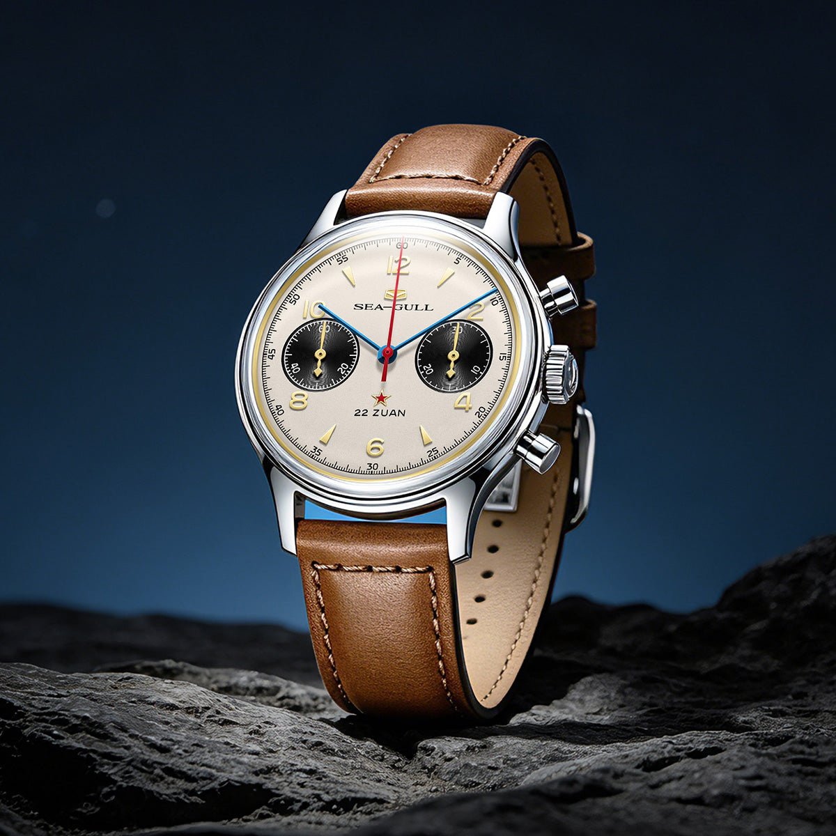 Seagull 1963 Series | Polar Night Edition | Panda Eye | Vintage Chronograph | 37.3mm - Sea-Gull Watch Official Store