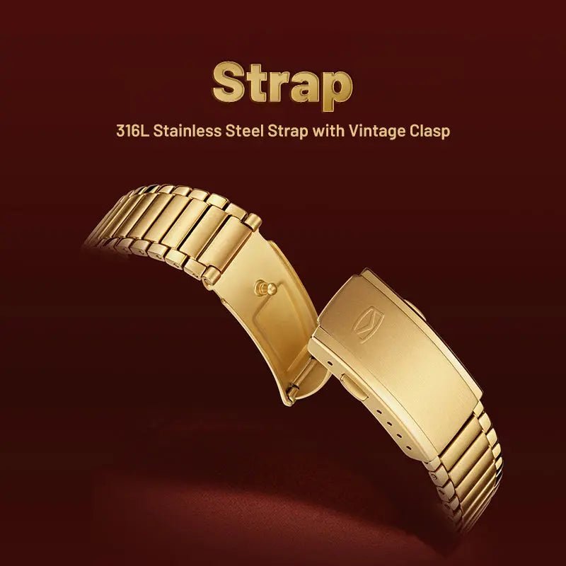 Vintage | TV Dial | Tonneau | Golden Case | 36mm/32mm - Sea-Gull Watch Official Store
