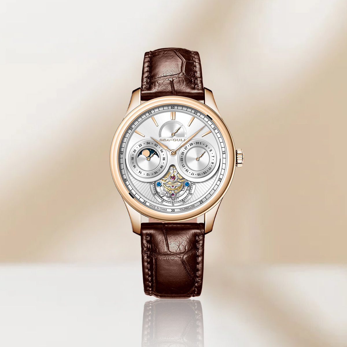 Tourbillon | Moon Phase | Calendar | 41mm Sea-Gull