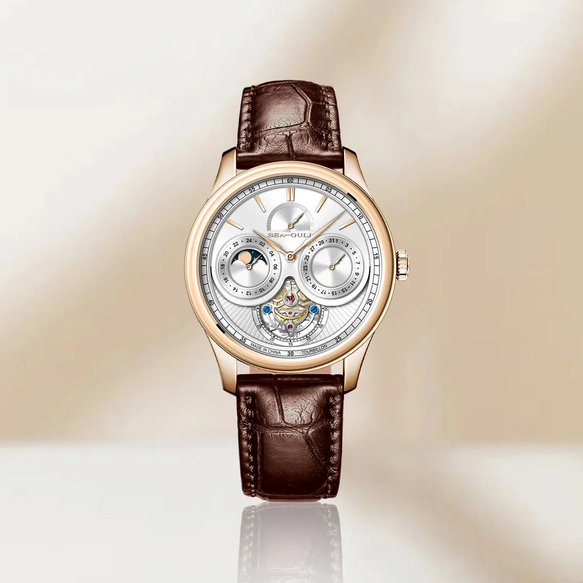 Tourbillon | Moon Phase | Calendar | 41mm Sea-Gull