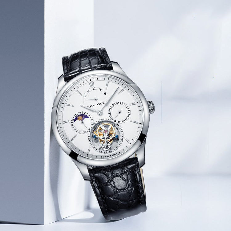 Tourbillon Excentrique | Phase de Lune | Calendrier | Indicateur d'Énergie | 41mm