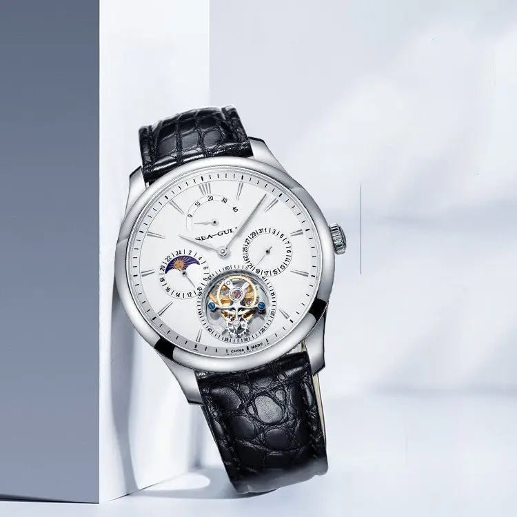 Eccentric Tourbillon | Moon Phase | Calendar | Energy Indicator | 41mm - Sea-Gull Watch Official Store