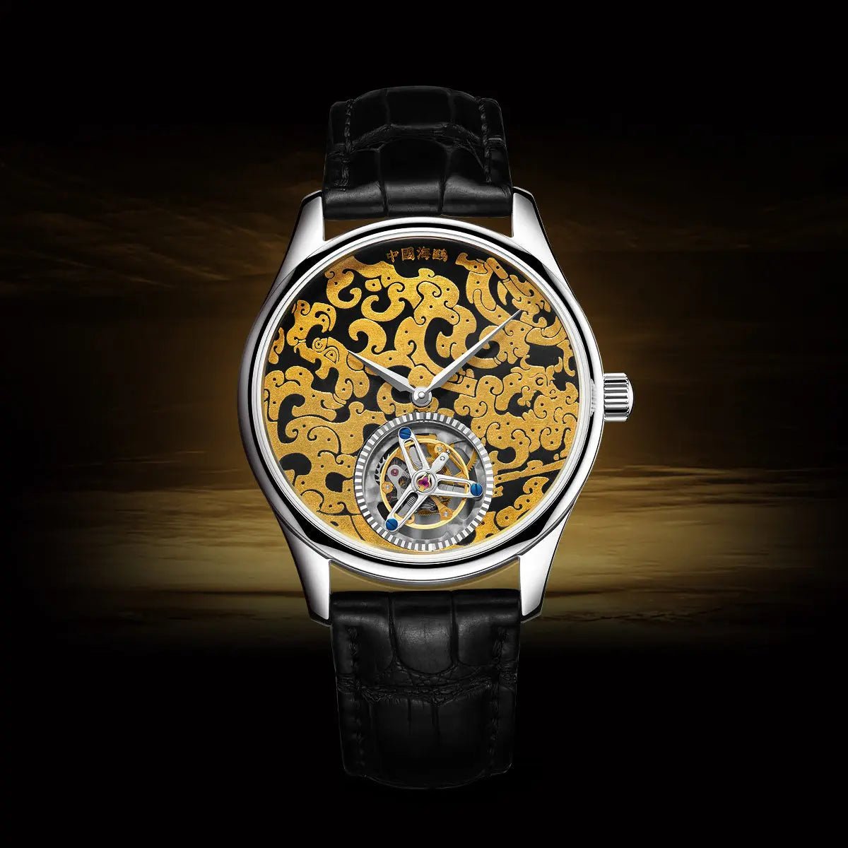 Tourbillon | Heritage Series | Damascening | Dragon Pattern | Limited Edition | 41mm - Sea-Gull Watch Official Store