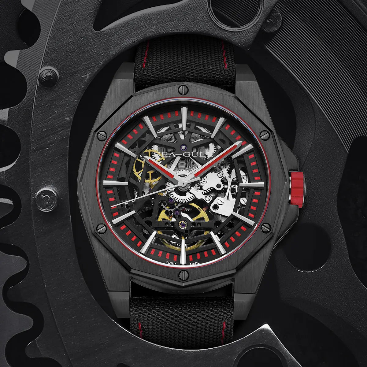 Straßenoberhaupt-Serie | Voller Skelett | Leuchtend | 43mm