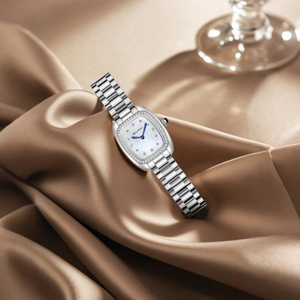 Time for Her Series | Mocha Retro | Quartz Movement | Square | 30mm Sea-Gull