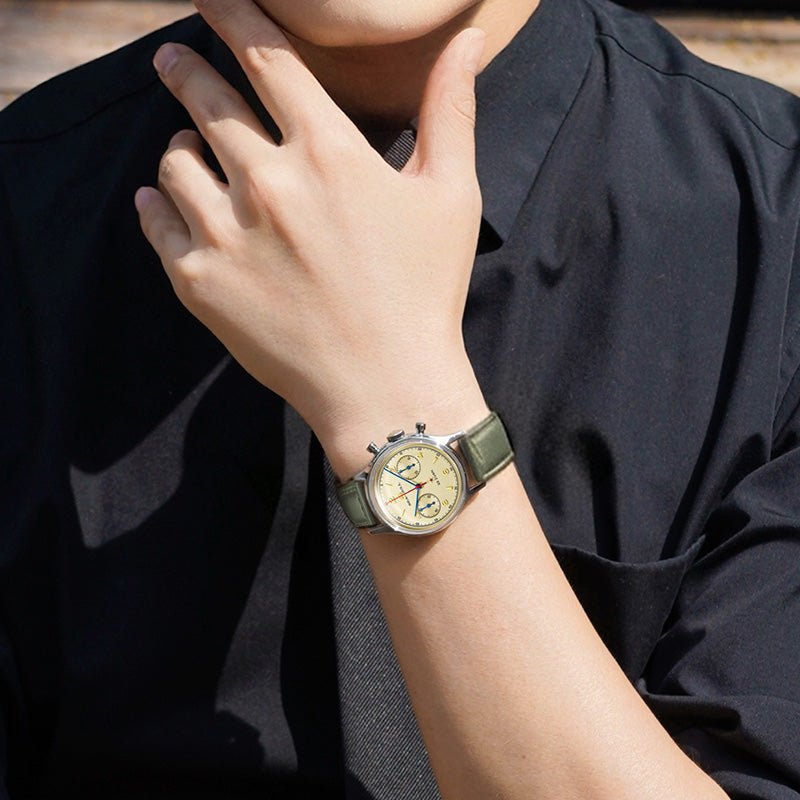 Seagull 1963 Series | Polar Night Edition | Chronograph | Exhibition Case Back | 37.3mm - Sea-Gull Watch Official Store