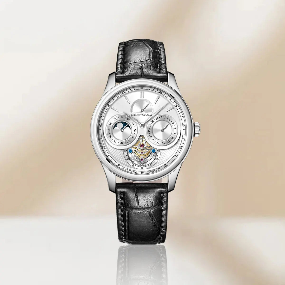 Tourbillon | Moon Phase | Calendar | 41mm Sea-Gull