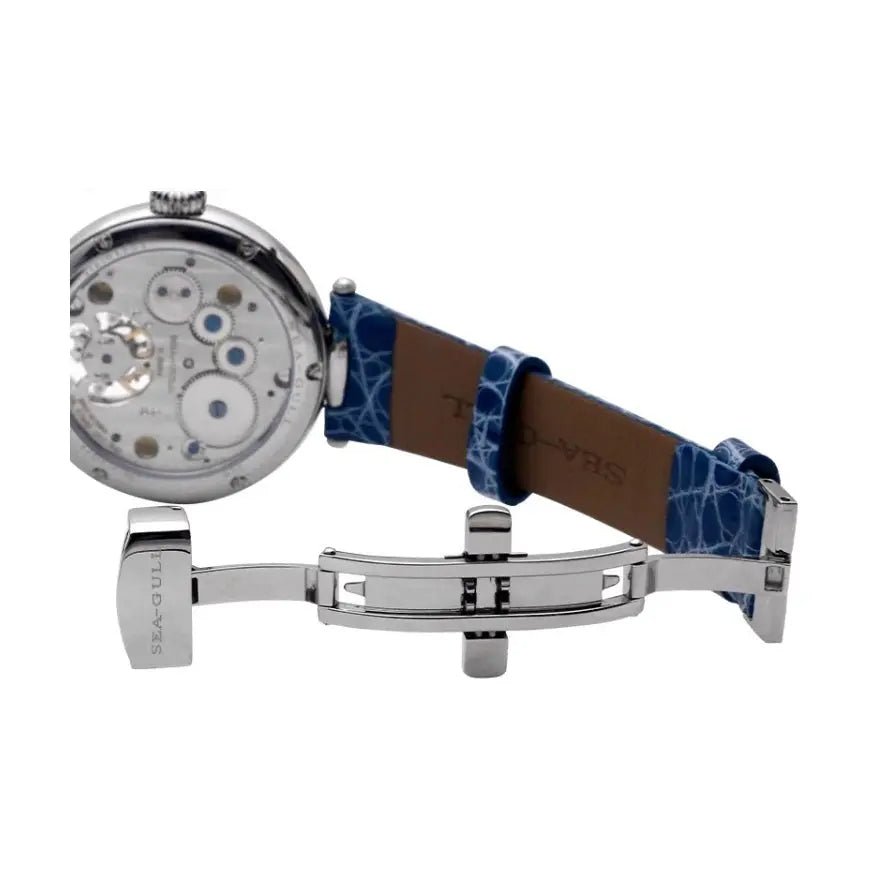 Tourbillon | Cadran en émail | Série Héritage | Serti de diamants | 38 mm Sea-Gull