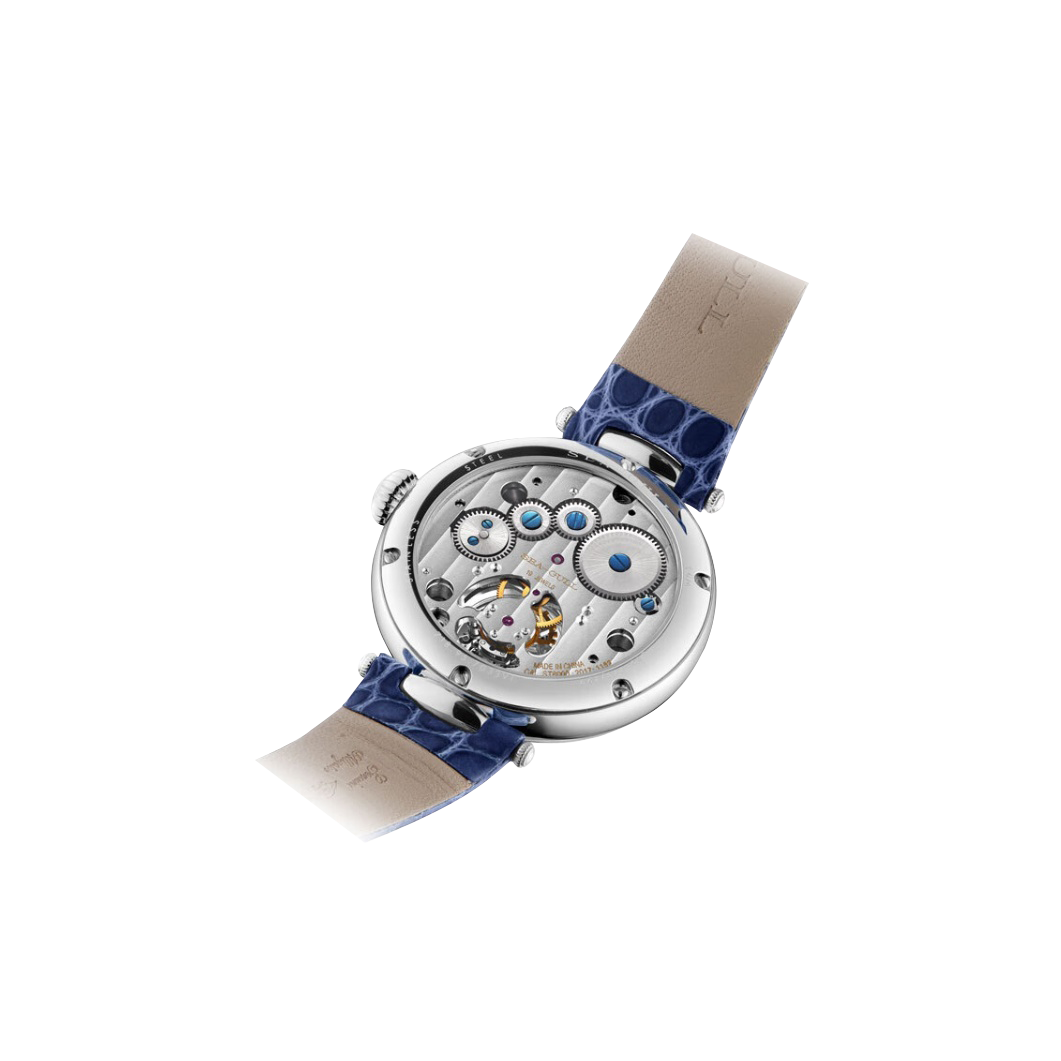 Tourbillon | Quadrante in Smalto | Serie Heritage | Incassato di Diamanti | 38mm