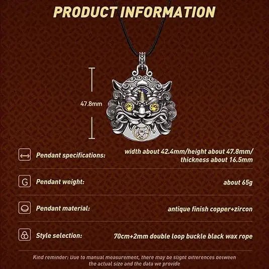 Sea-Gull Auspicious Mythical Beast Pixiu Pendant | 42.4mm - Sea-Gull Watch Official Store