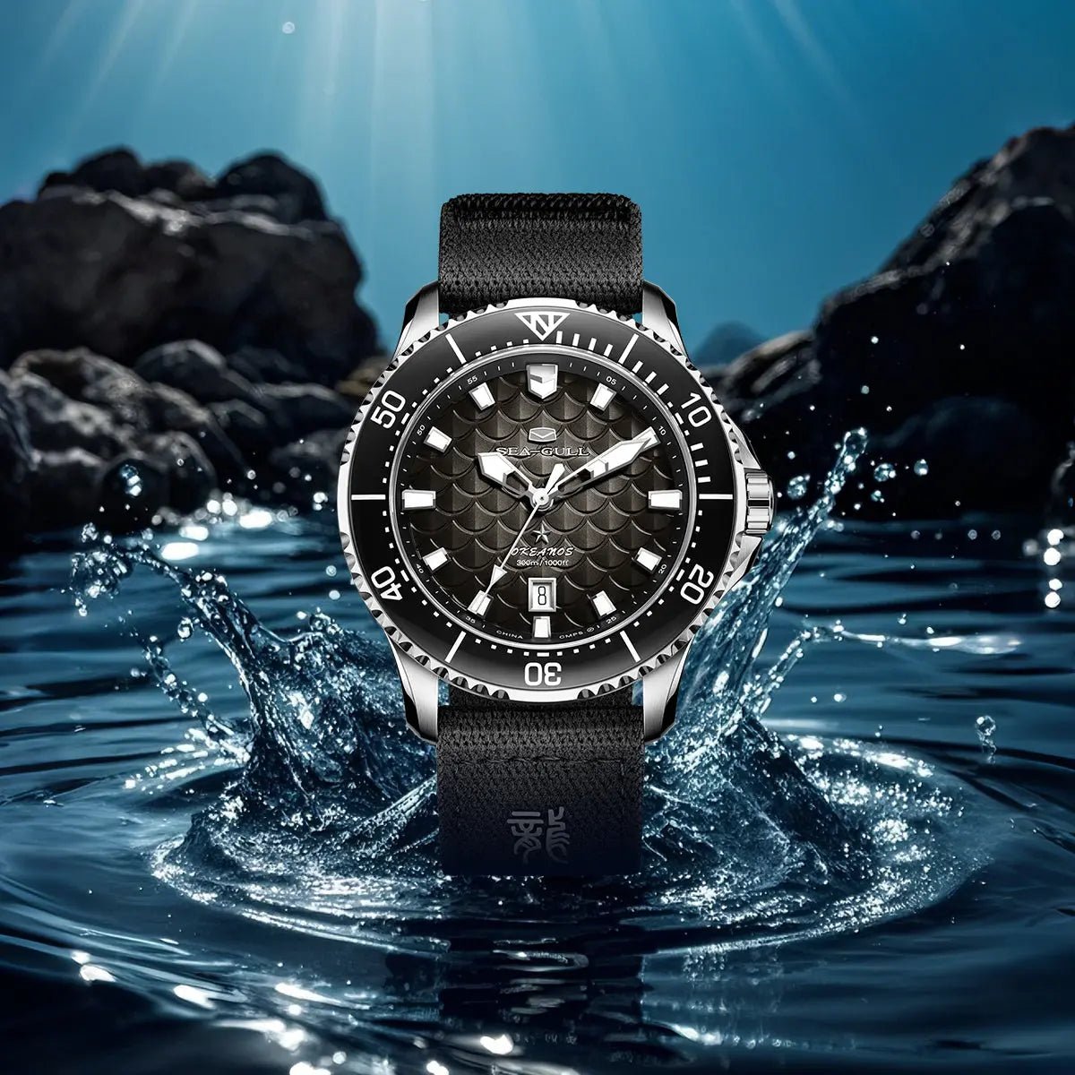 Ocean Series | Dragon Kings of the Four Seas | Dive | Dual Strap | 44mm - Sea-Gull Watch Official Store