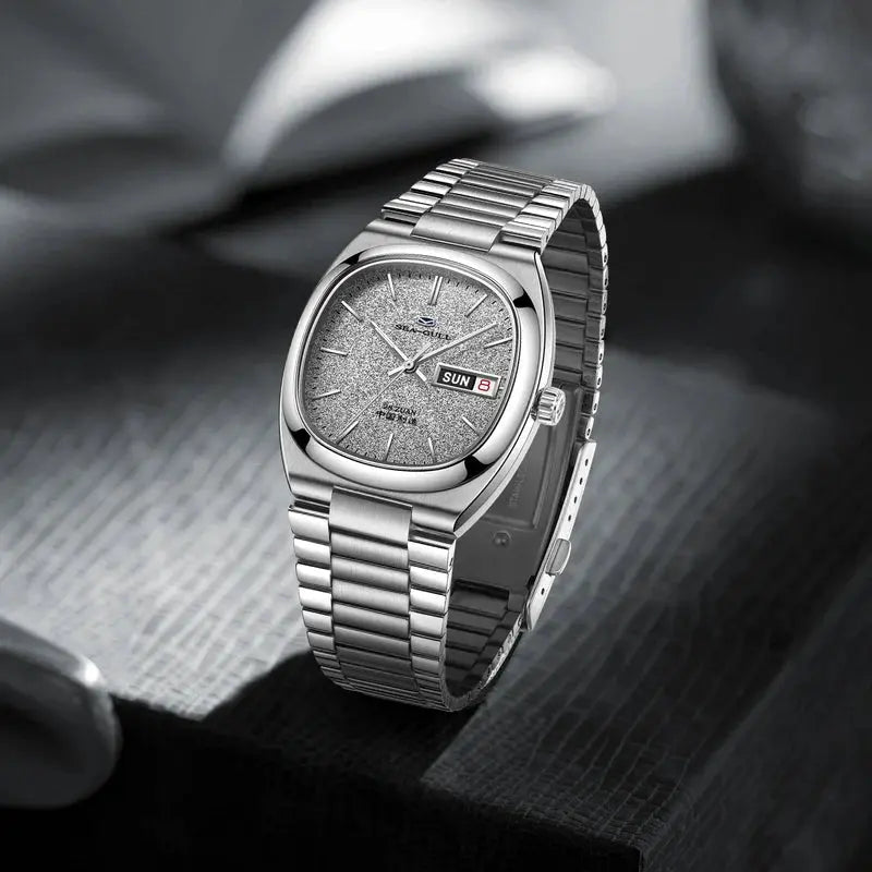 Vintage | TV Dial | Calendar | Tonneau | 36mm Sea-Gull