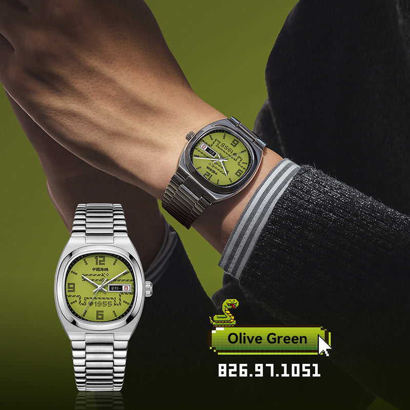 Vintage | Reloj de Serpiente Glotona | Tonneau | Edición Especial | 36mm