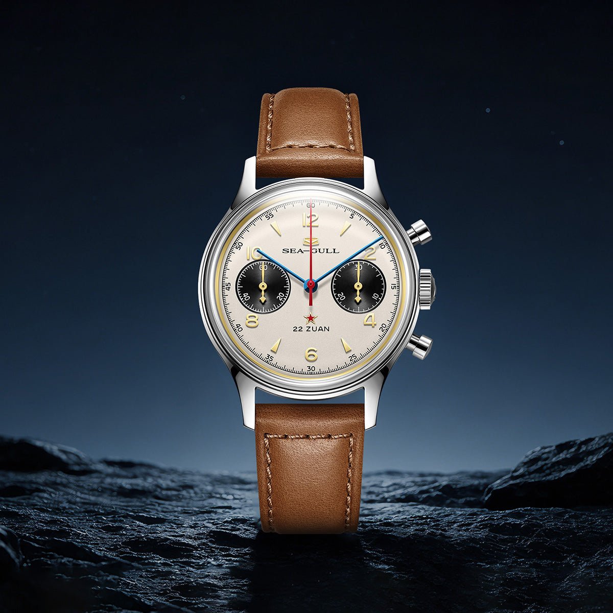Seagull 1963 Series | Polar Night Edition | Panda Eye | Vintage Chronograph | 37.3mm - Sea-Gull Watch Official Store