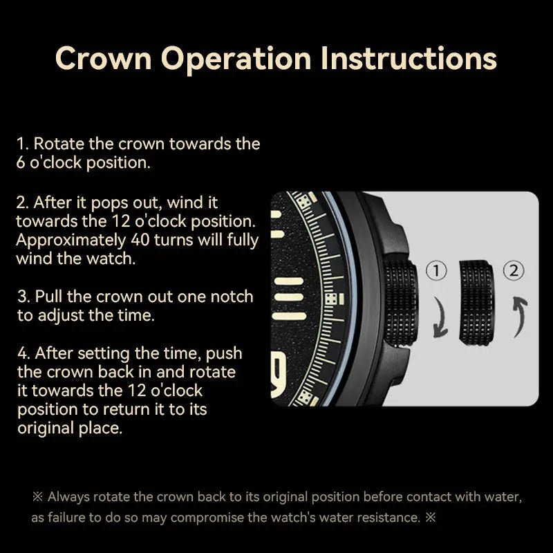 Vintage | Chinese Style Dial | Luminous | Black Warrior Edition | 43mm - Sea-Gull Watch Official Store