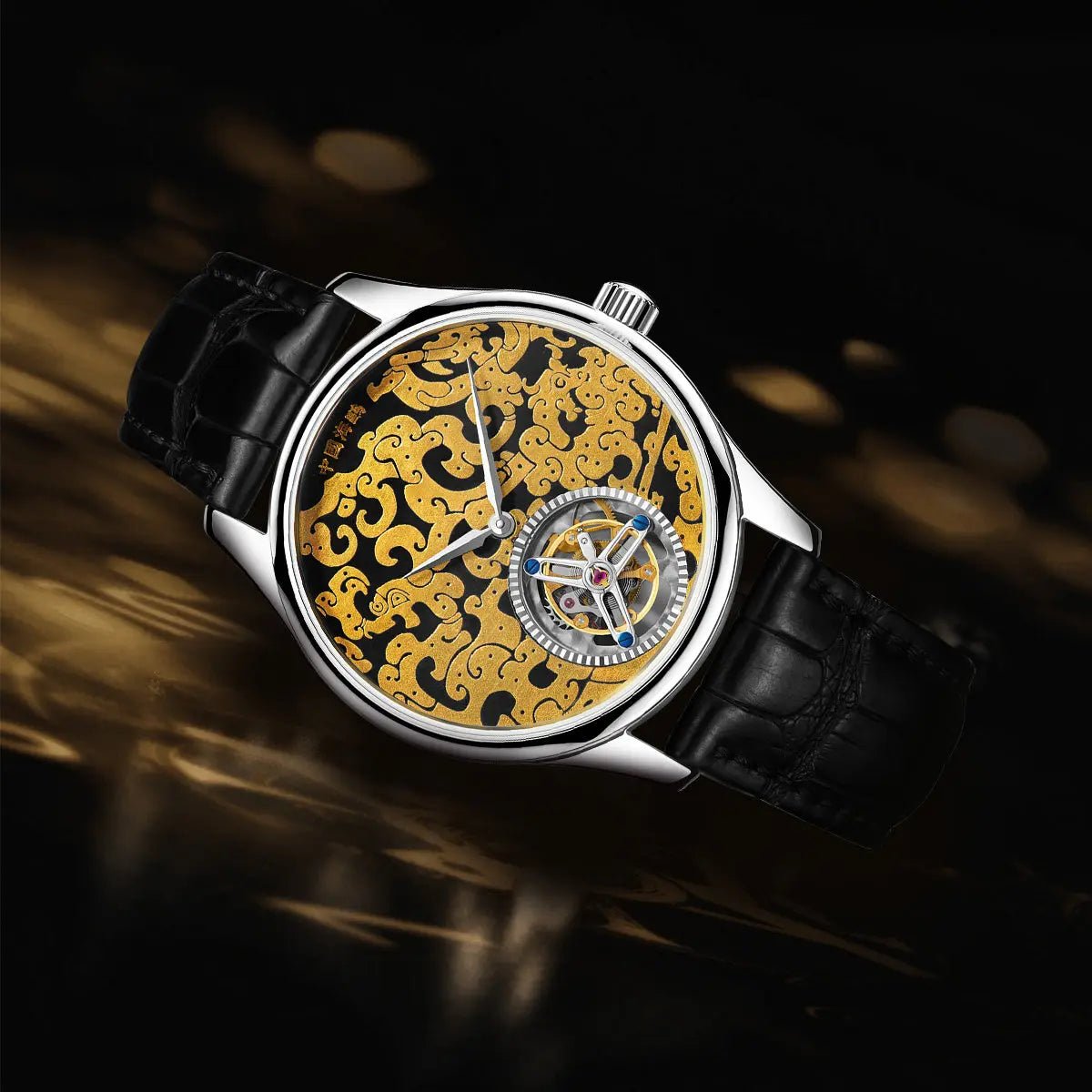 Tourbillon | Heritage Series | Damascening | Dragon Pattern | Limited Edition | 41mm - Sea-Gull Watch Official Store