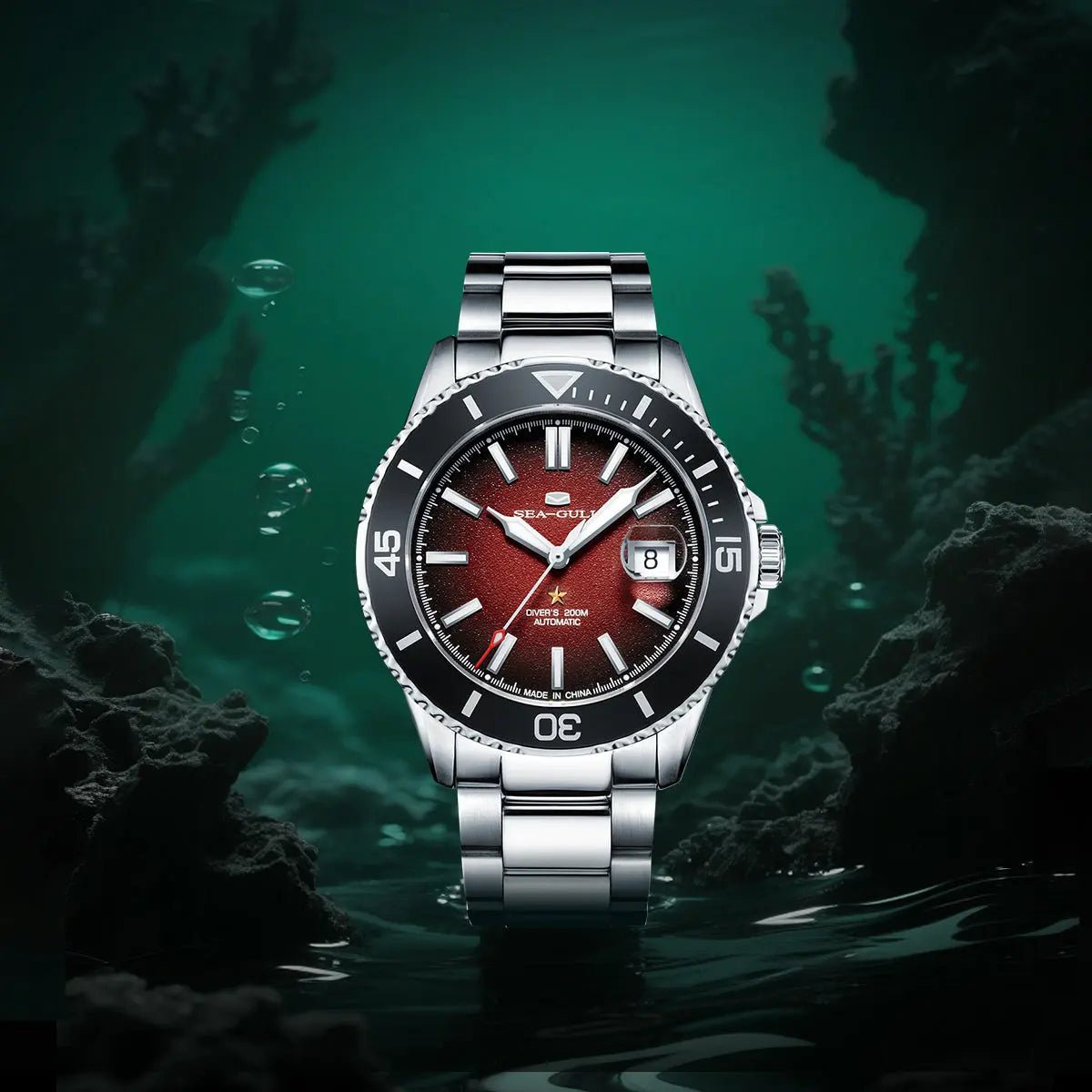 Serie Ocean | Calendario | Luminoso | Impermeabile 200 m | 44 mm Sea-Gull