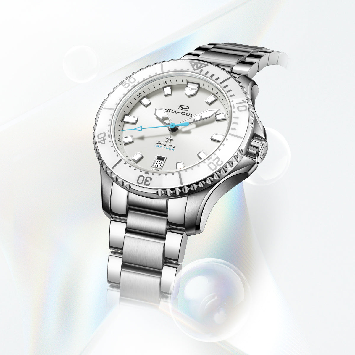 Ocean Series | Mother-of-Pearl Dial | Luminous | 300m Waterproof | 40mm