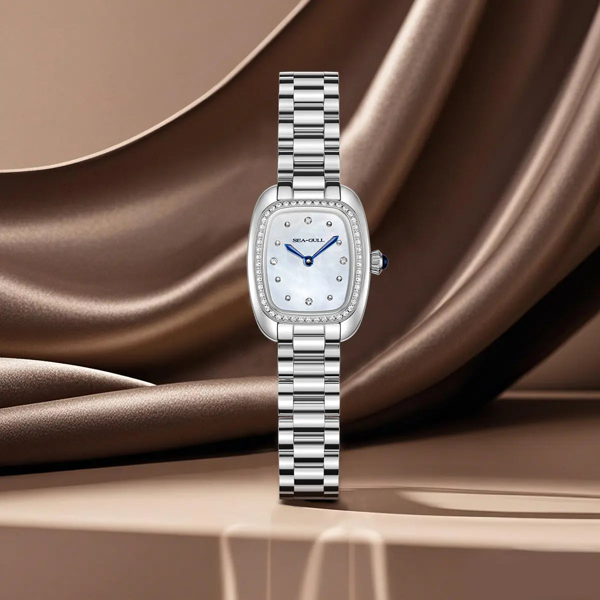 Time for Her Series | Mocha Retro | Quartz Movement | Square | 30mm Sea-Gull