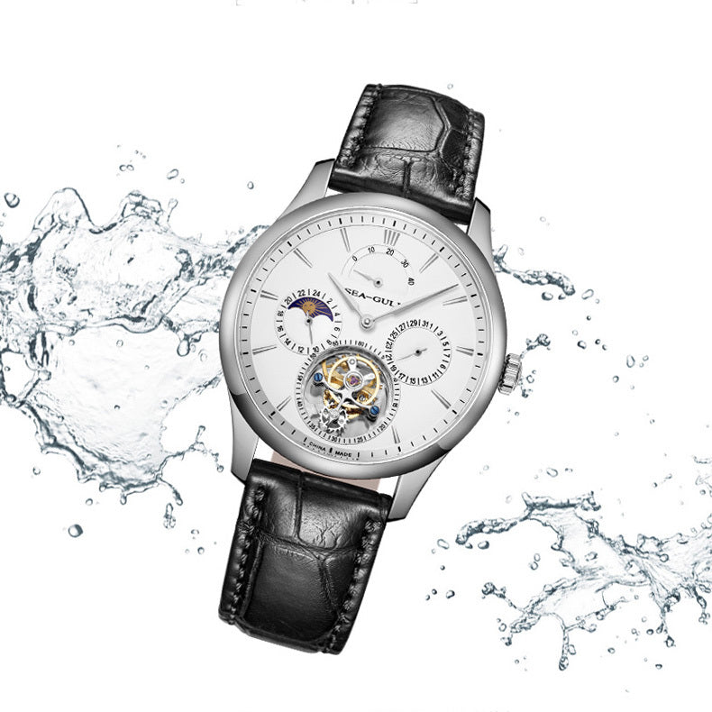 Tourbillon Excentrique | Phase de Lune | Calendrier | Indicateur d'Énergie | 41mm