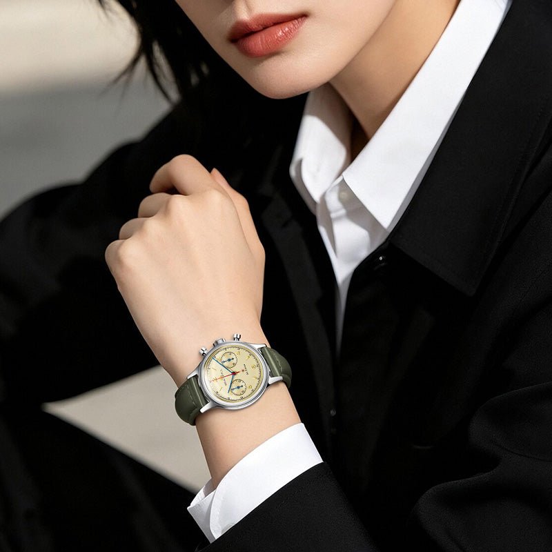 Seagull 1963 Series | Polar Night Edition | Chronograph | Exhibition Case Back | 37.3mm - Sea-Gull Watch Official Store