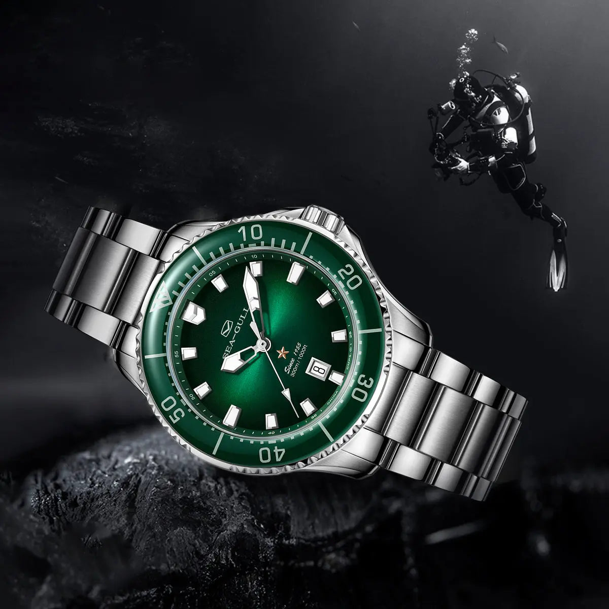 Ocean Series PRO | 300M Waterproof | Dive | Luminous | Calendar | 41mm Sea-Gull