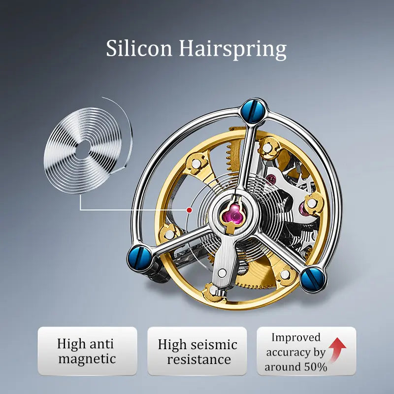 Silicon Hairspring | No-Regulator Tourbillon | 42mm Sea-Gull
