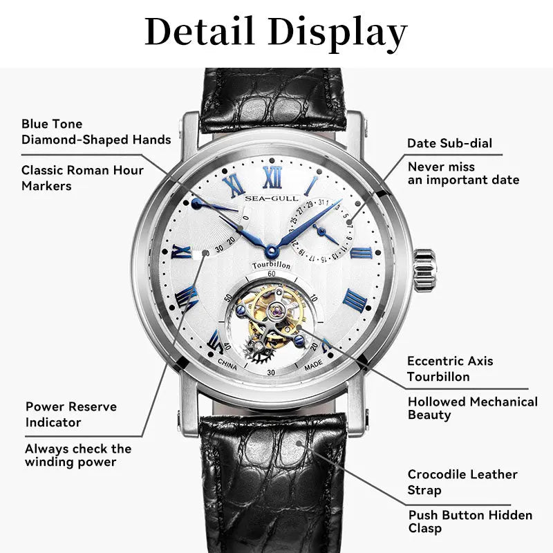Tourbillon | Heritage Series | Calendar | Energy Indicator | 40mm Sea-Gull