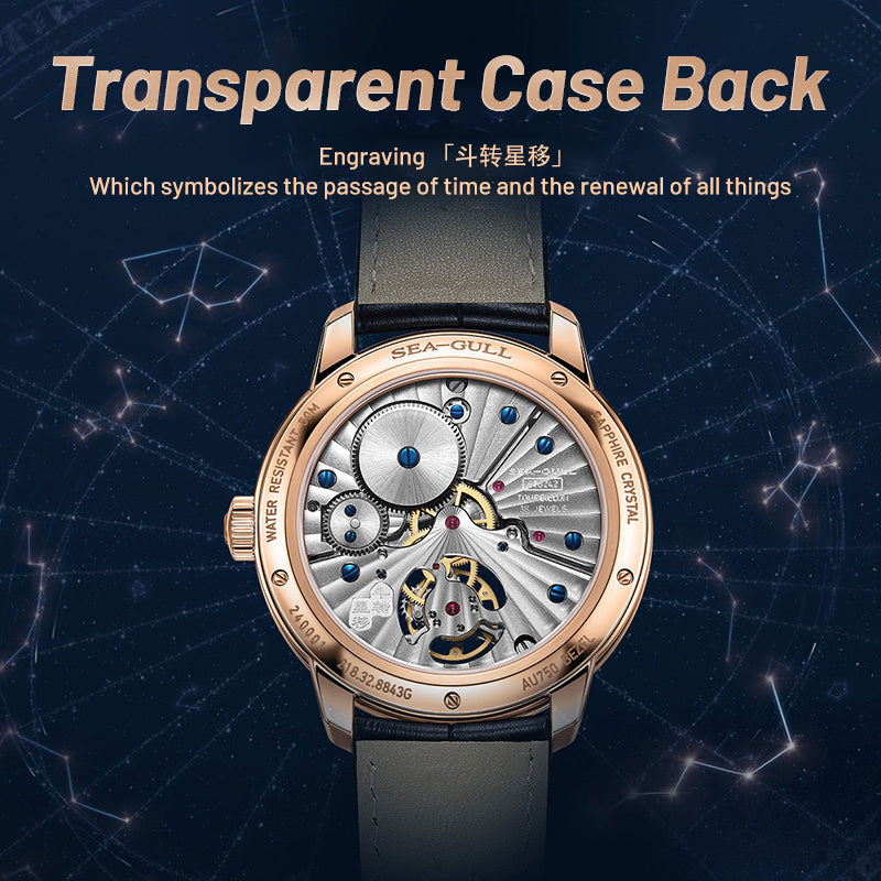 Tourbillon | Starry Sky Dial | Chinese Astronomical Calendar | 43mm Sea-Gull