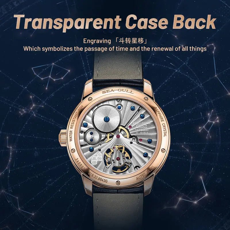 Tourbillon | Starry Sky Dial | Chinese Astronomical Calendar | 43mm - Sea-Gull Watch Official Store