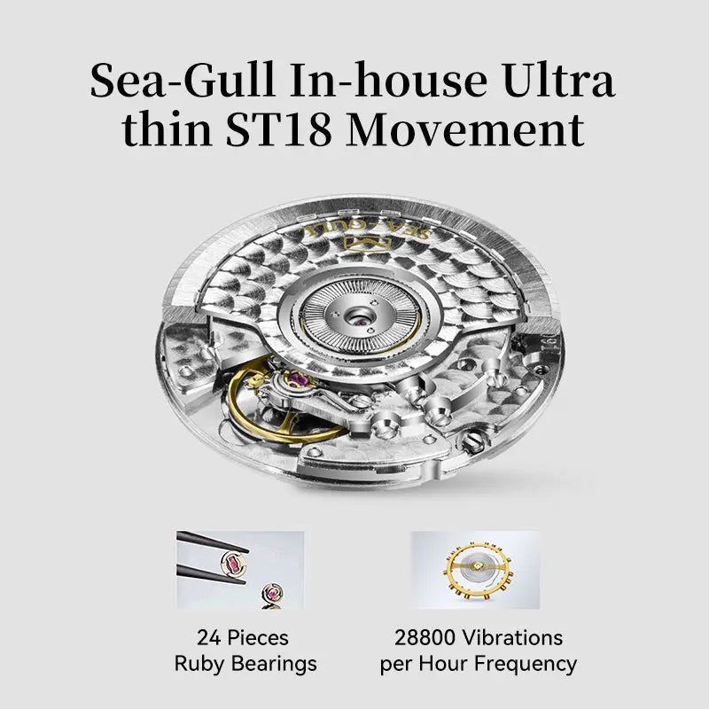 Extraordinary Series | Snowflake Dial | Calendar | 40mm Sea-Gull