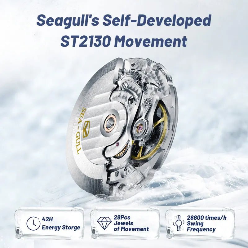 オーシャンシリーズ Pro | アイスウィング | チタン | 300m防水 | 43mm Sea-Gull