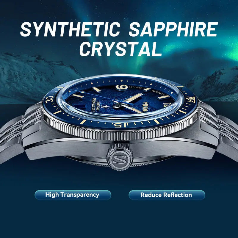 Ocean Series | 1984 Antarctic Expedition | 200m Waterproof | Calendar | Luminous | Dive | 40mm Sea-Gull