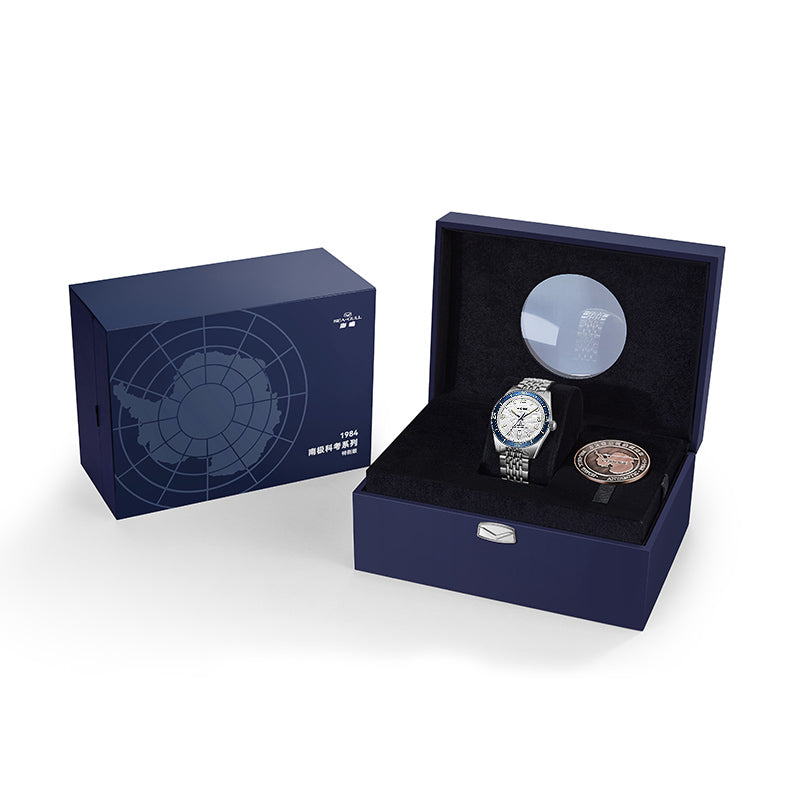 Ocean Series | 1984 Antarctic Expedition | 200m Waterproof | Calendar | Luminous | Dive | 40mm