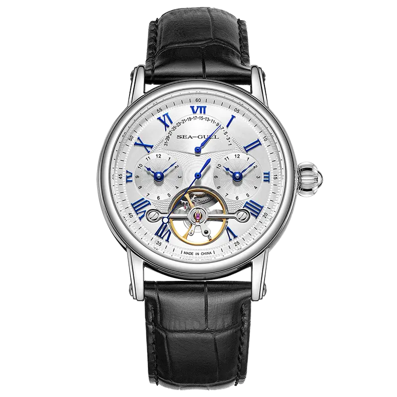 Open-Worked | Dual Time zone | Balance Wheel | 42mm Sea-Gull