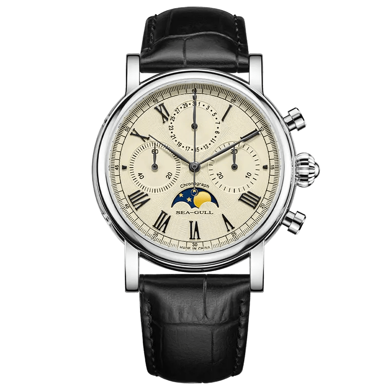 Extraordinary Series | Moon Phase | Chronograph | Complete Calendar | 41mm - Sea-Gull Watch Official Store