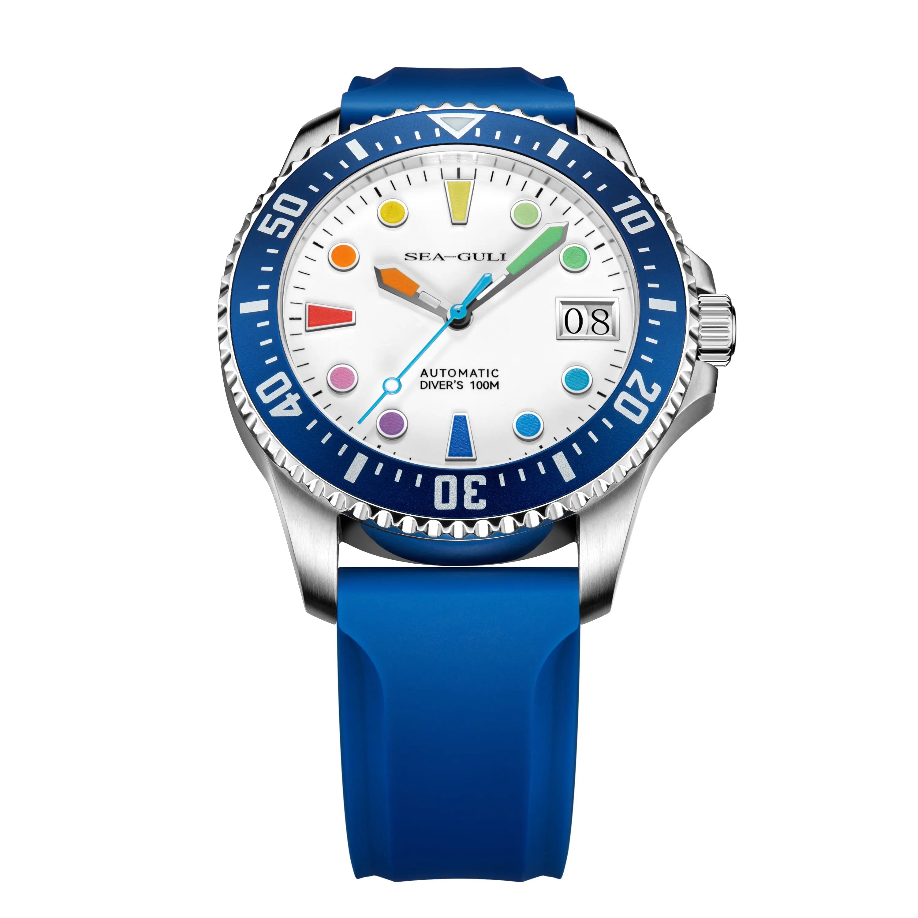 Ocean Series | 100m Waterproof | Colorful Markers | 44mm Sea-Gull