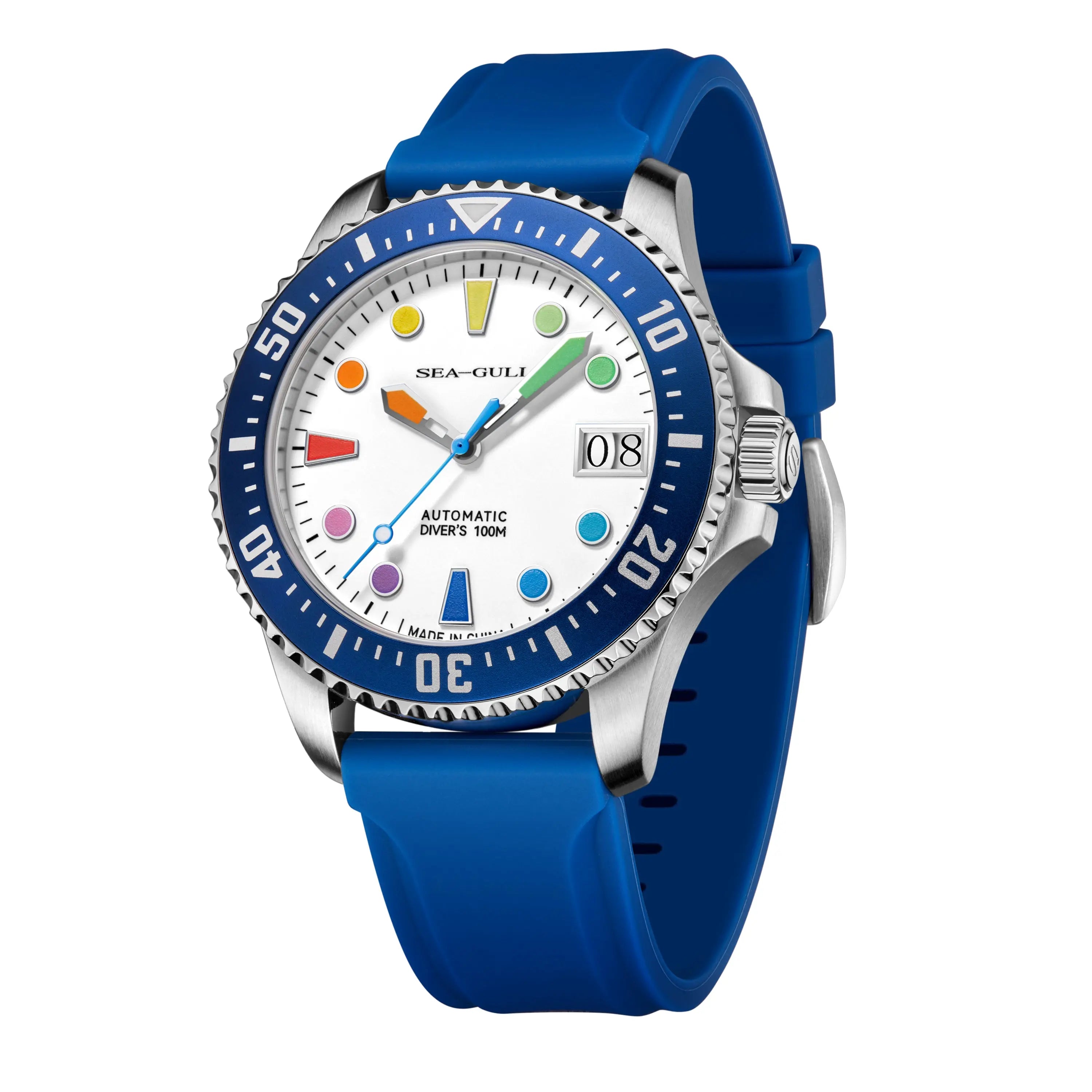 Ocean Series | 100m Waterproof | Colorful Markers | 44mm Sea-Gull