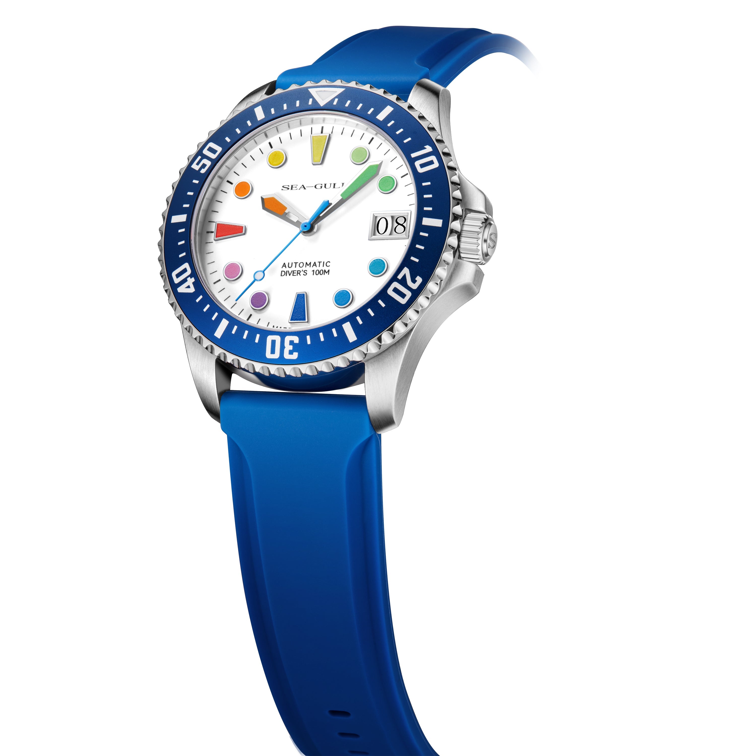 Ocean Series | 100m Waterproof | Colorful Markers | 44mm Sea-Gull
