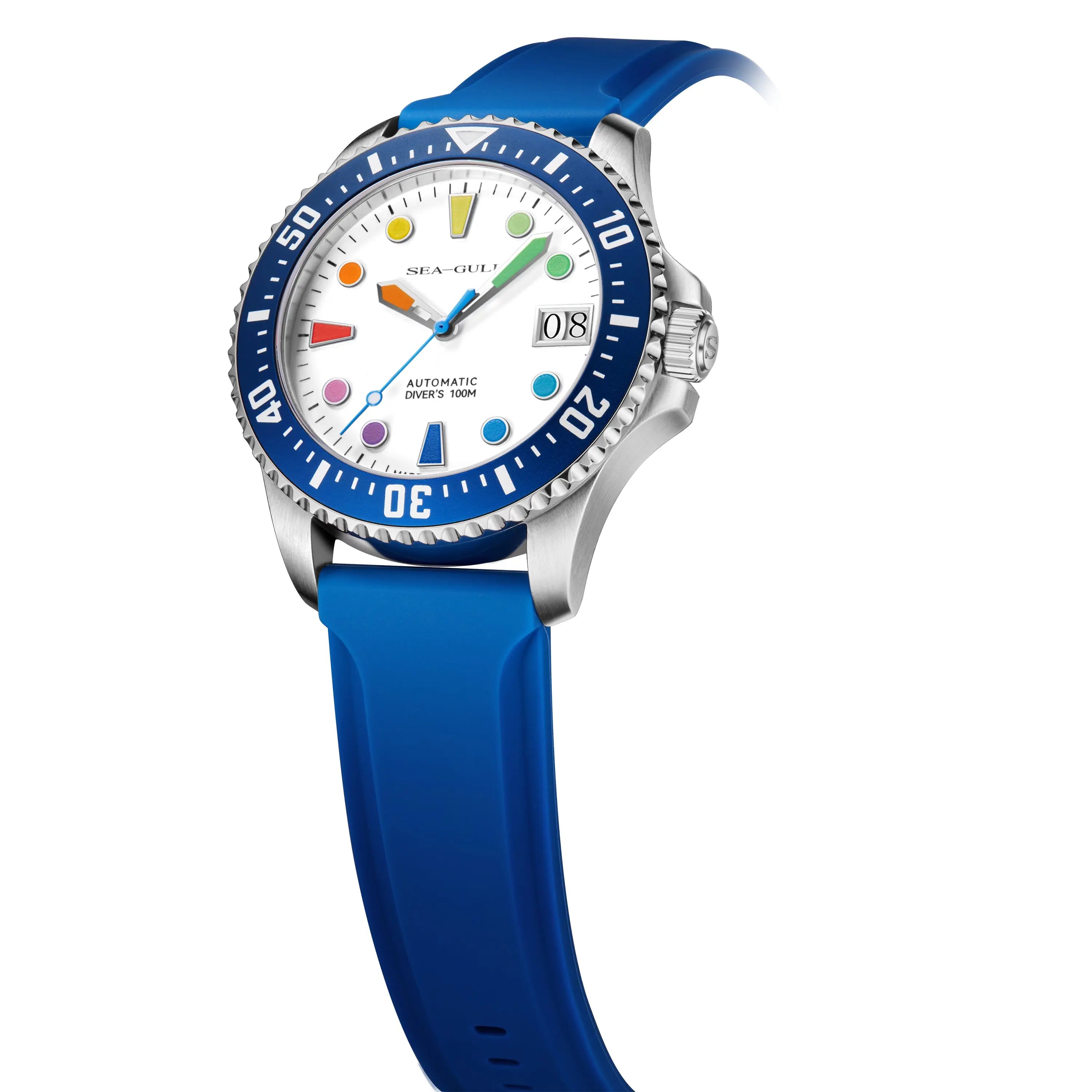 Ocean Series | 100m Waterproof | Colorful Markers | 44mm Sea-Gull