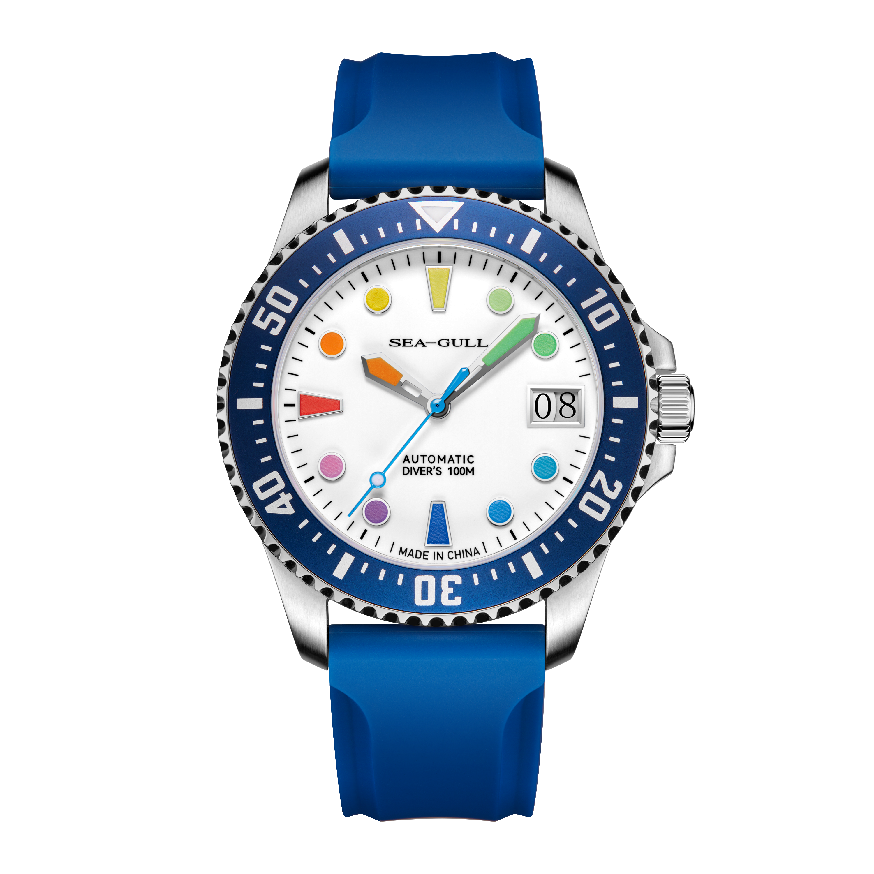 Ocean Series | 100m Waterproof | Colorful Markers | 44mm Sea-Gull